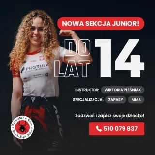 Nowa sekcja Junior w Berserkers Team Rzeszów, zapasy i MMA dla dzieci do 14 lat, instruktor Wiktoria Pleśniak